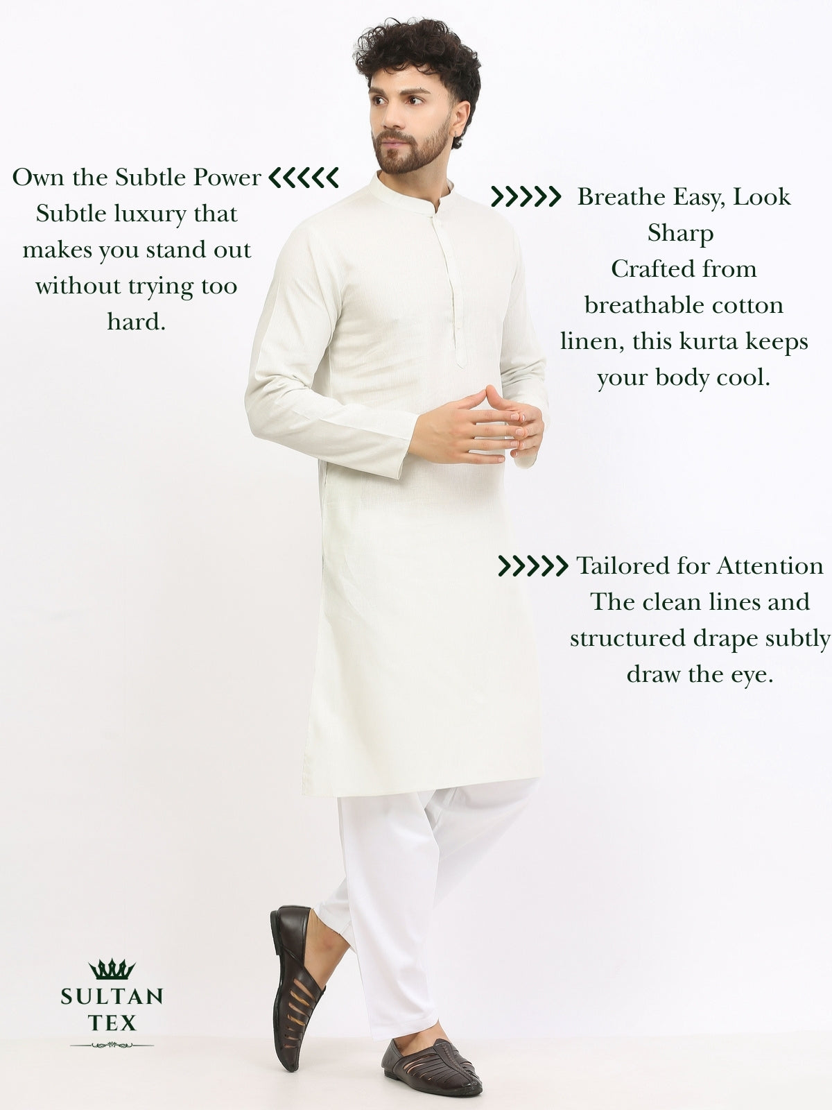Cotton Linen Kurta - Mint Green - SU-CL-004