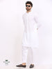 Cotton Linen Kurta - White - SU-CL-005
