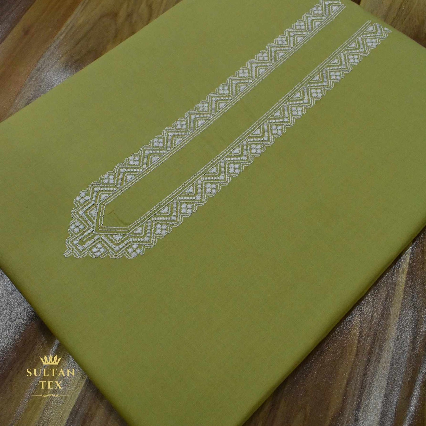 Vivid Mustard Embroidered Kurta Pajama - SU-CC-060 - Unstitched