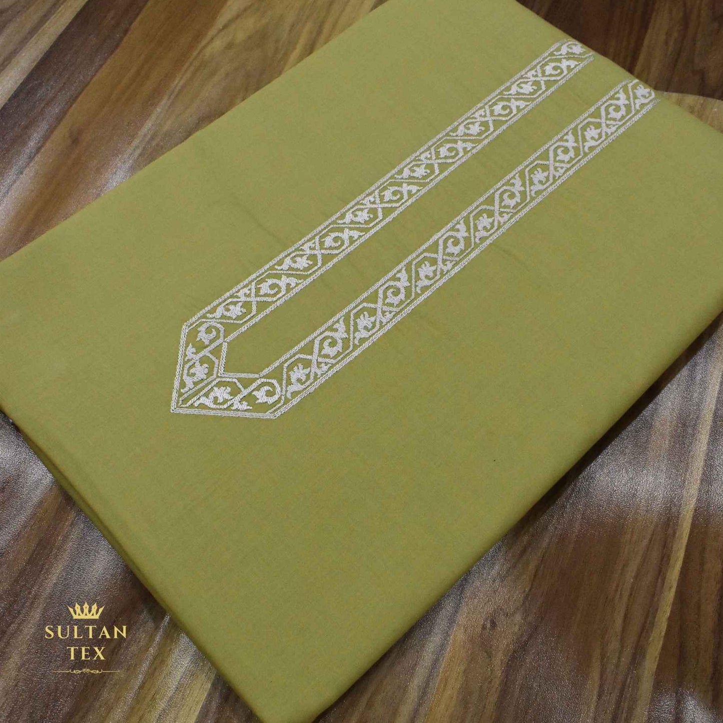 Vivid Mustard Embroidered Kurta Pajama - SU-CC-061 - Unstitched