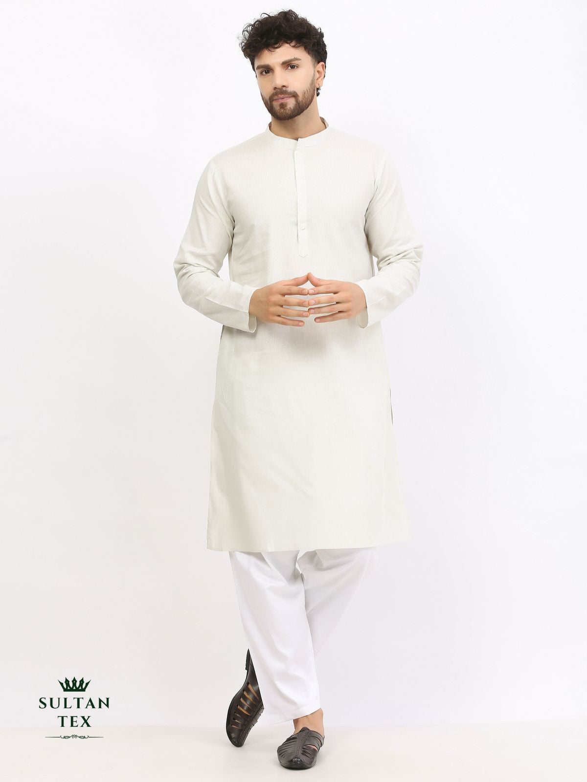 Cotton Linen Kurta - Mint Green - SU-CL-004