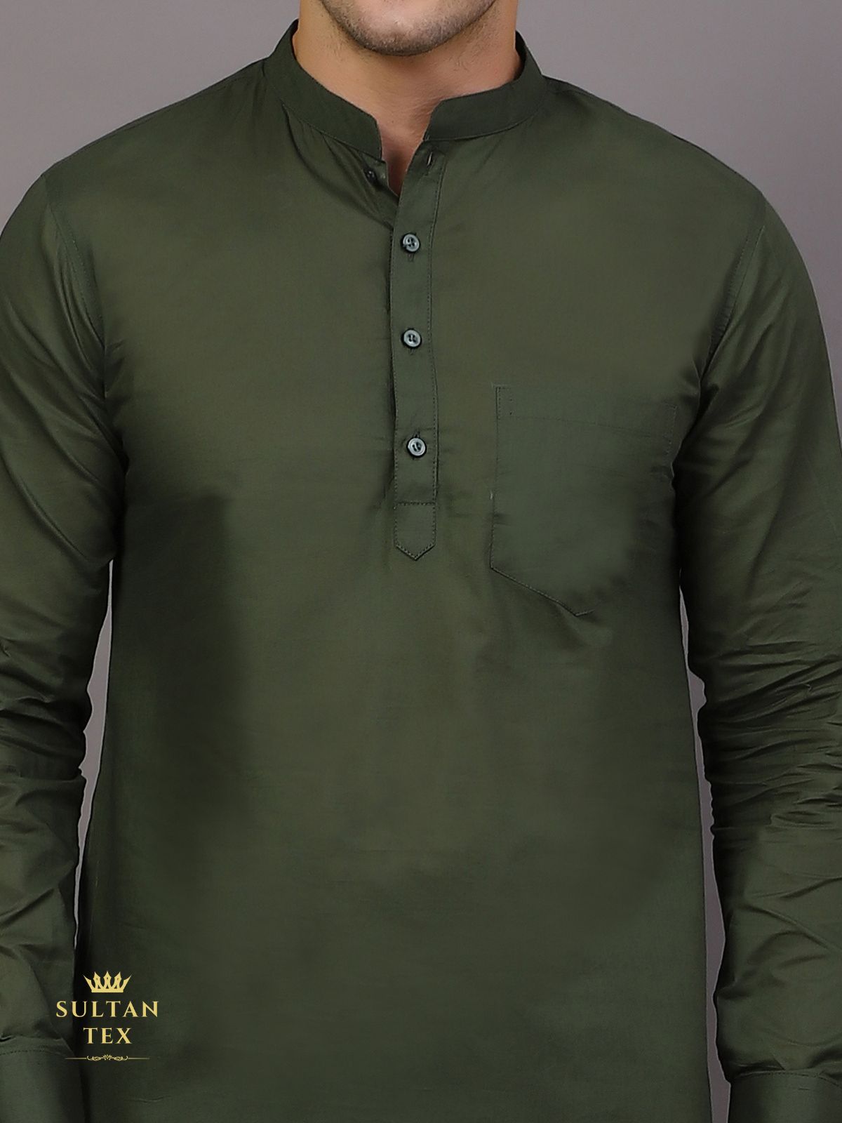 Short Kurta - Bottle Green - SU-SK-004