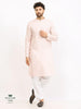 Cotton Linen Kurta - Pastel Peach - SU-CL-002