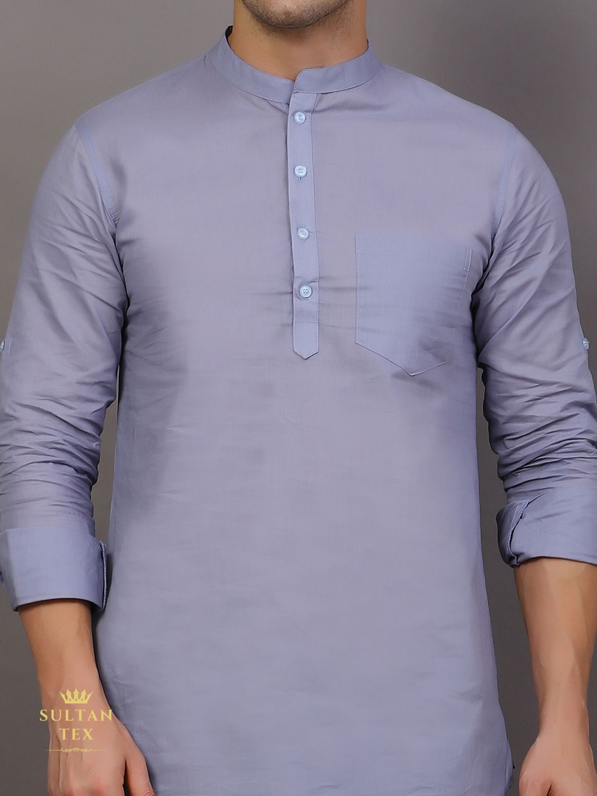 Short Kurta - Powder Blue - SU-SK-002