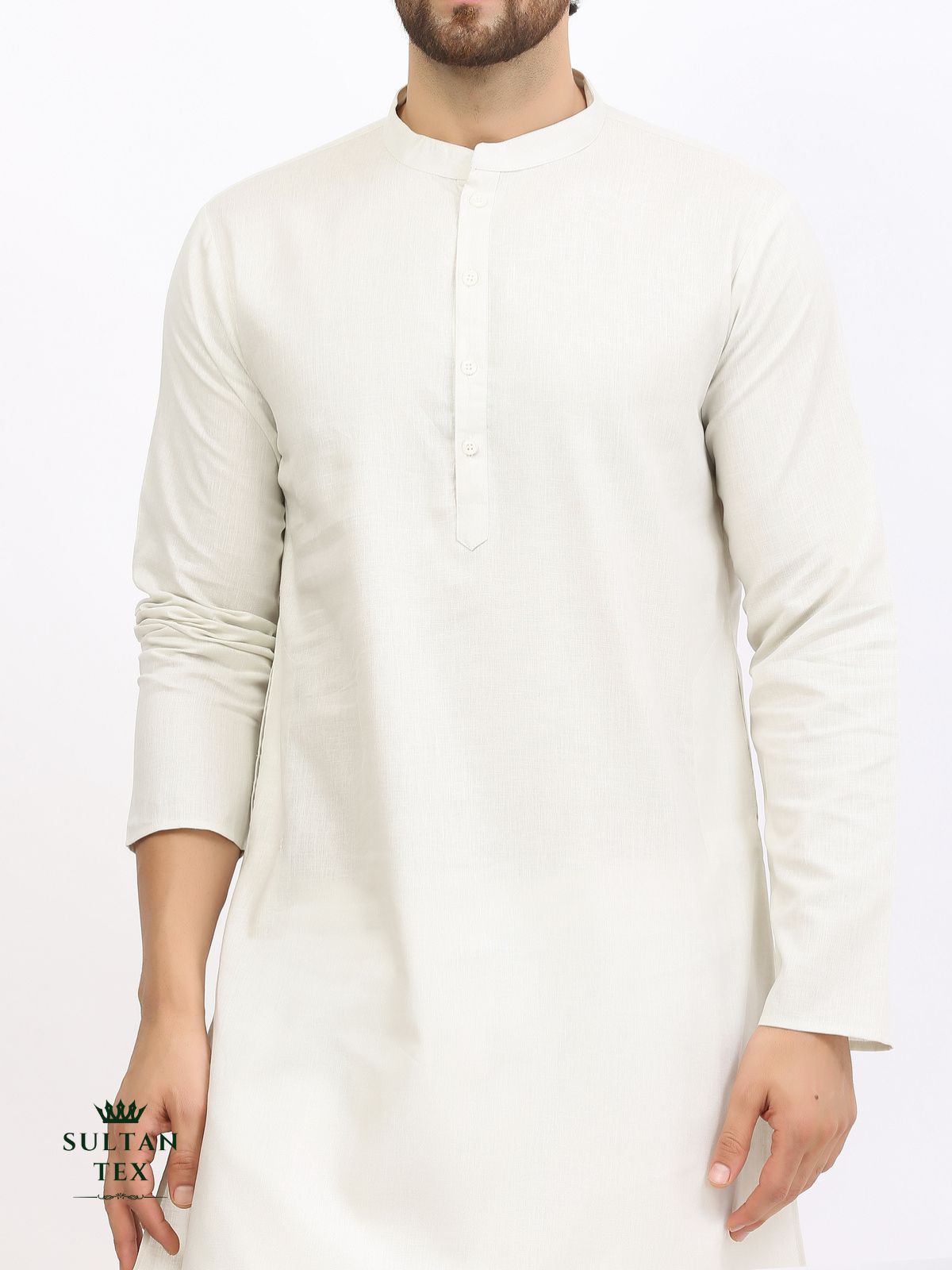 Cotton Linen Kurta - Mint Green - SU-CL-004