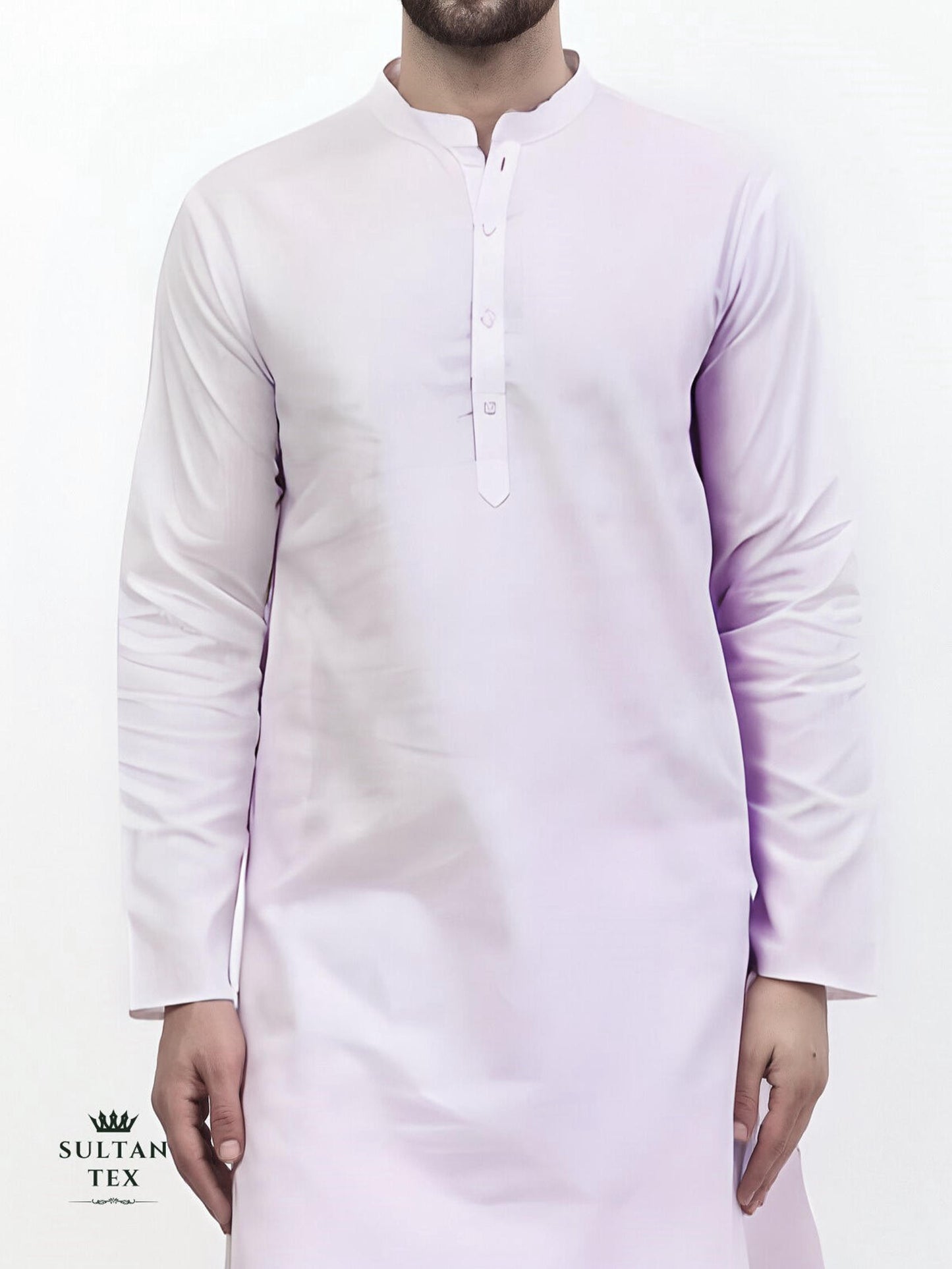 Cotton Linen Kurta - Pastel Lavender - SU-CL-003