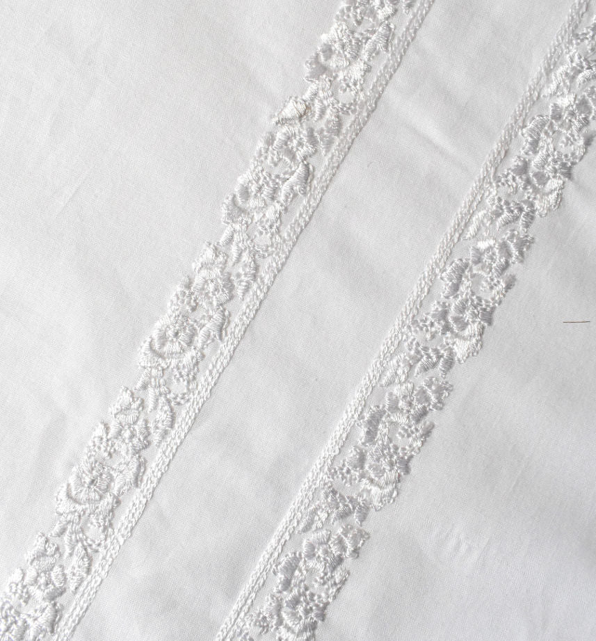 Classic White Embroidered Kurta Pajama - SU-CC-036 - Unstitched