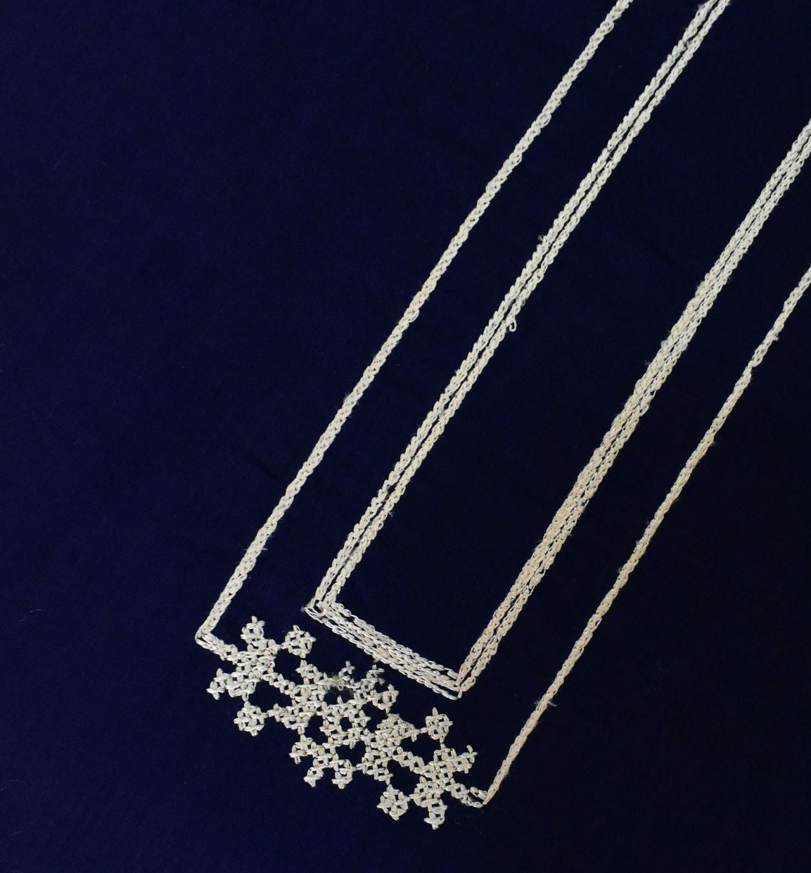 Deep Blue Embroidered Kurta Pajama - SU-CC-048 - Unstitched