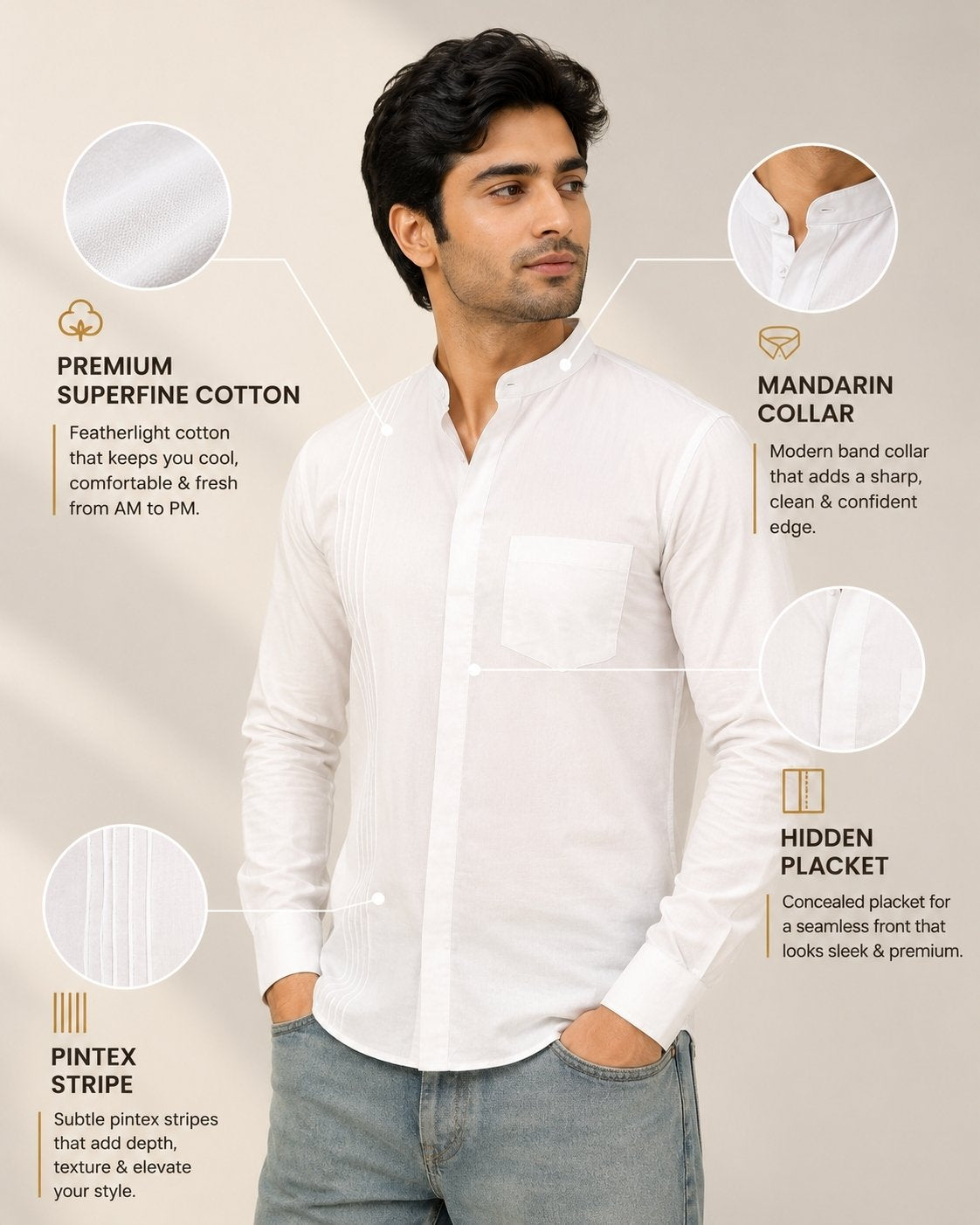 The Modern Shirt - Classic White - SU-MS-001