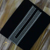 Elegant Black Embroidered Kurta Pajama - SU-CC-052 - Unstitched