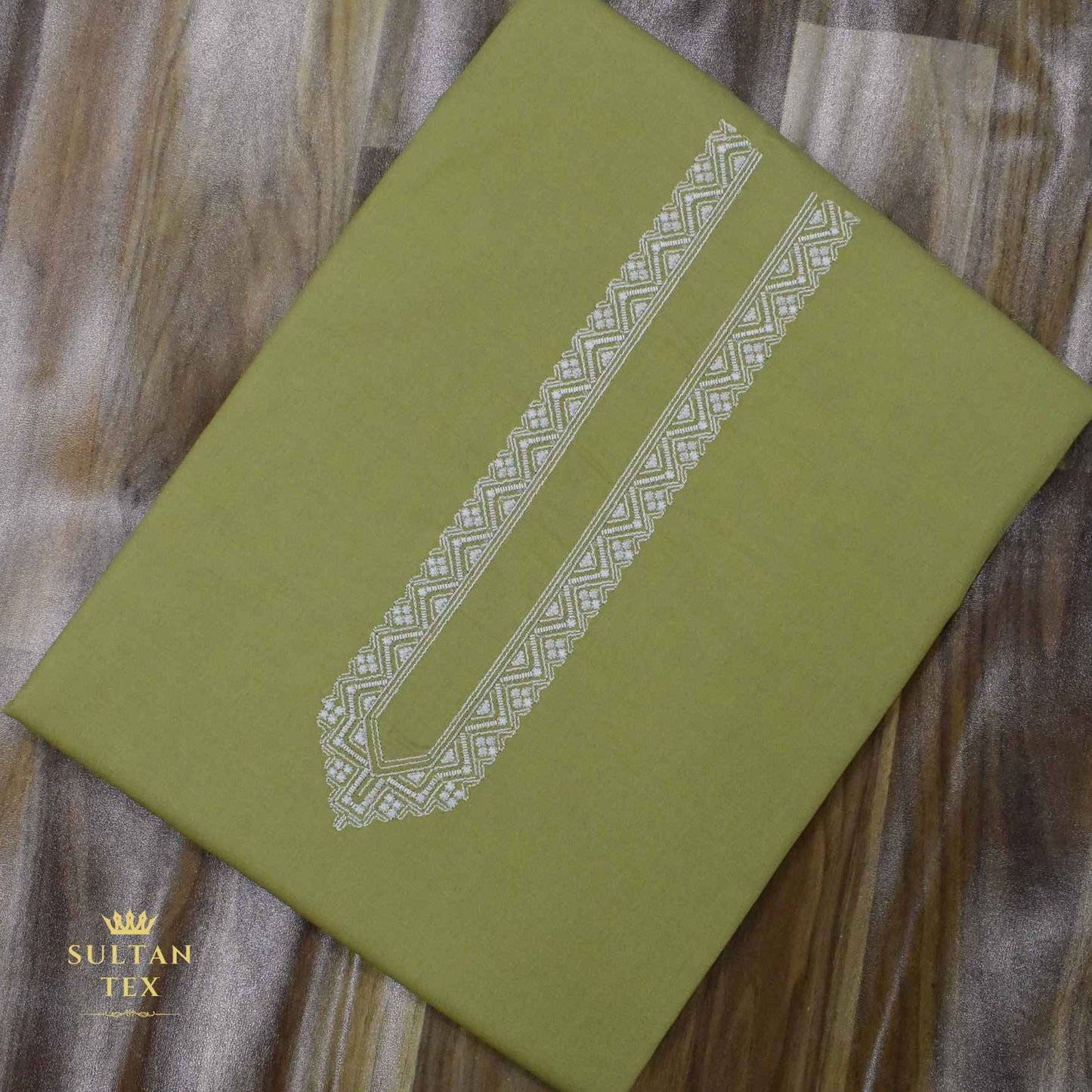 Vivid Mustard Embroidered Kurta Pajama - SU-CC-060 - Unstitched