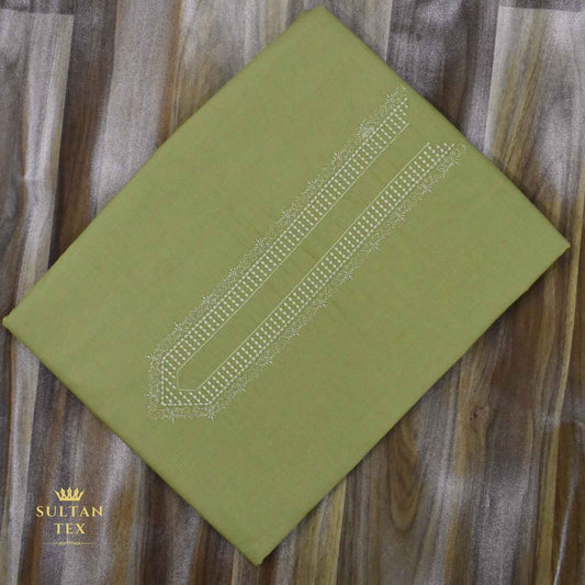 Vivid Mustard Embroidered Kurta Pajama - SU-CC-062 - Unstitched