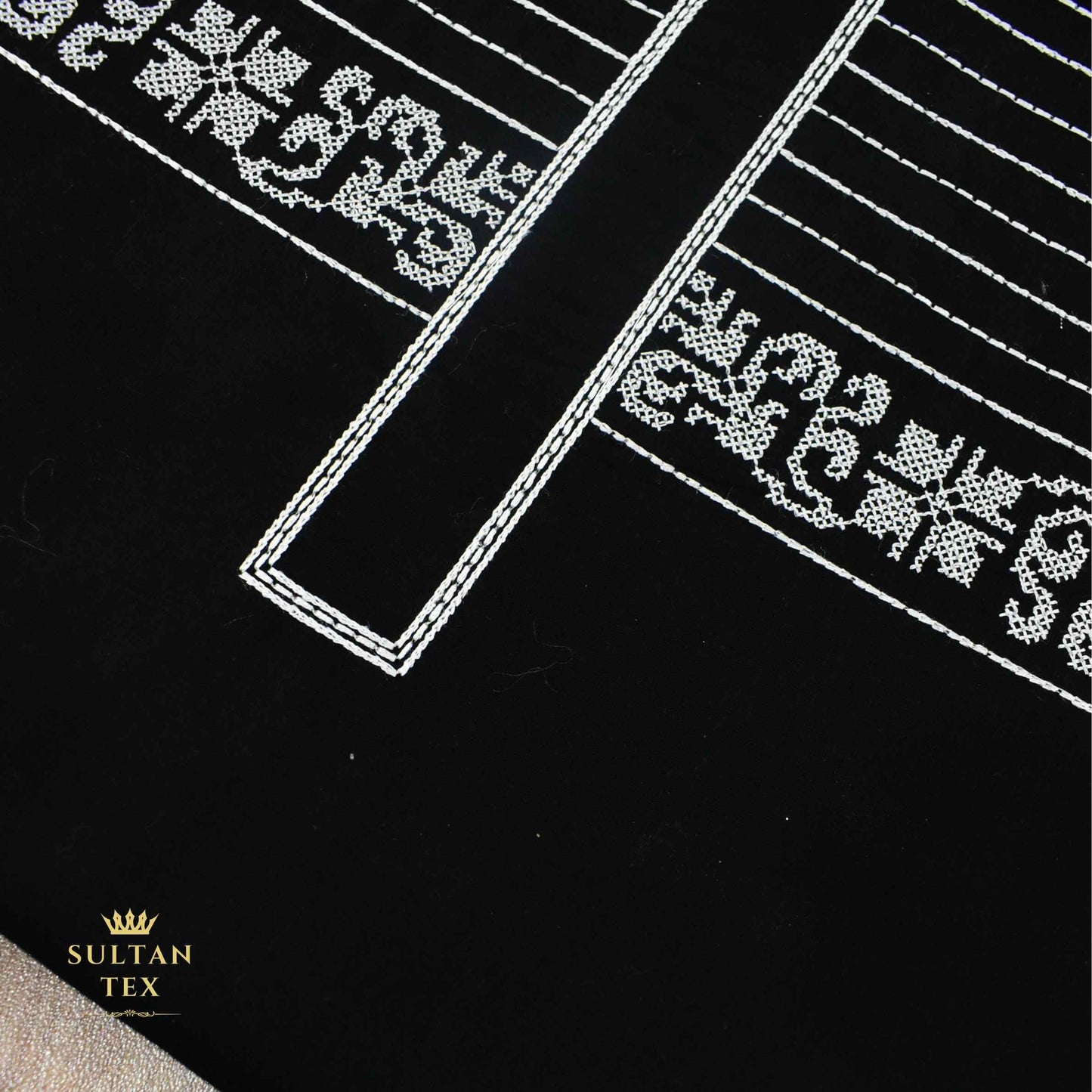 Elegant Black Embroidered Kurta Pajama - SU-CC-070 - Unstitched