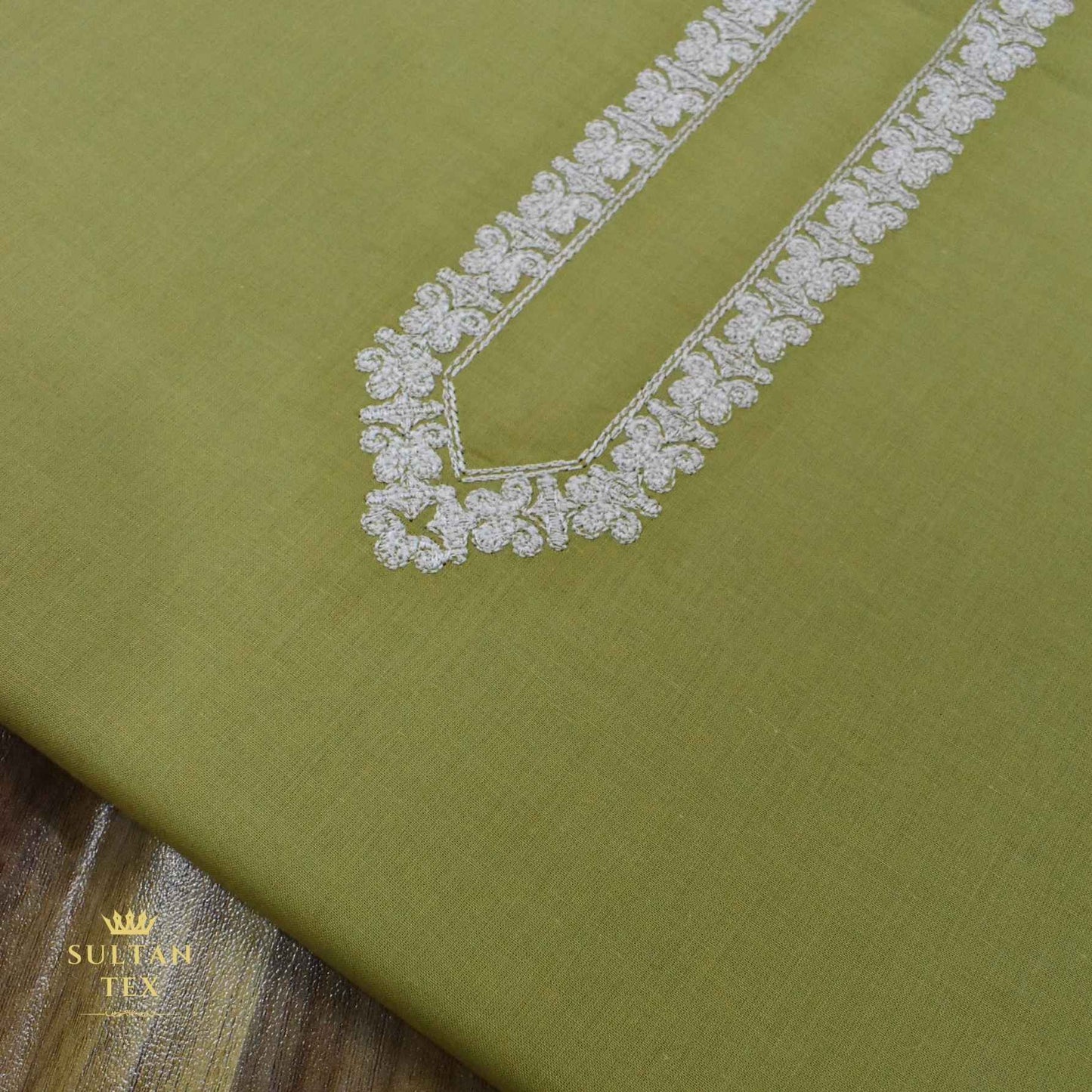 Vivid Mustard Embroidered Kurta Pajama - SU-CC-059 - Unstitched