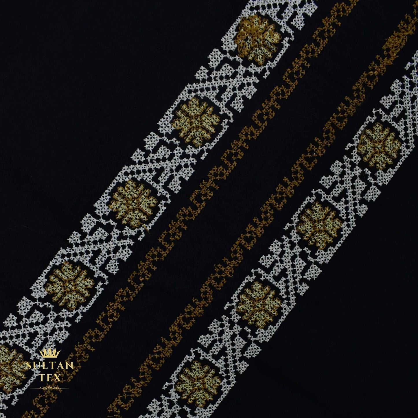 Deep Navy Blue Embroidered Kurta Pajama - SU-CC-074 - Unstitched