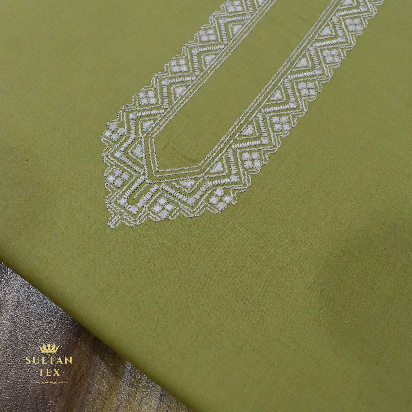 Vivid Mustard Embroidered Kurta Pajama - SU-CC-060 - Unstitched