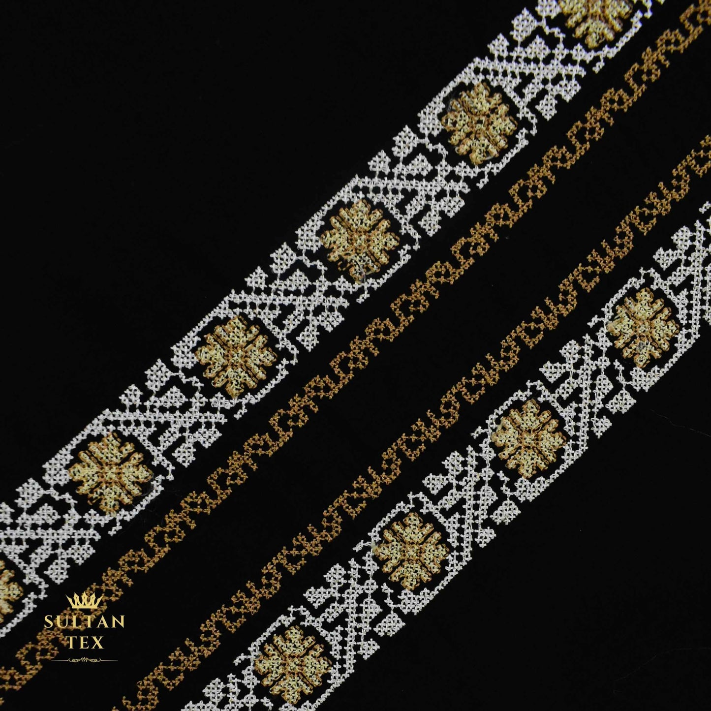 Elegant Black Embroidered Kurta Pajama - SU-CC-080 - Unstitched