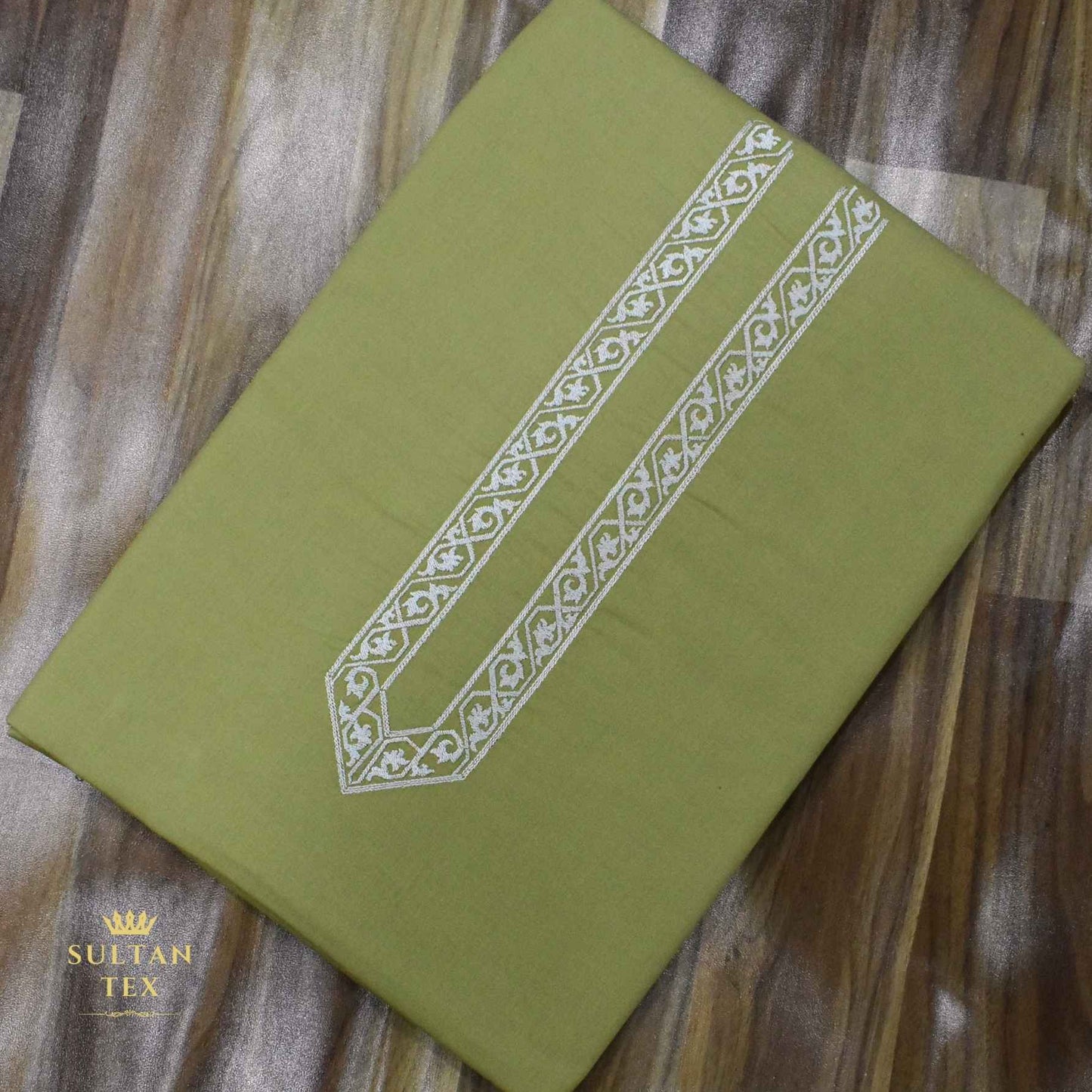 Vivid Mustard Embroidered Kurta Pajama - SU-CC-061 - Unstitched