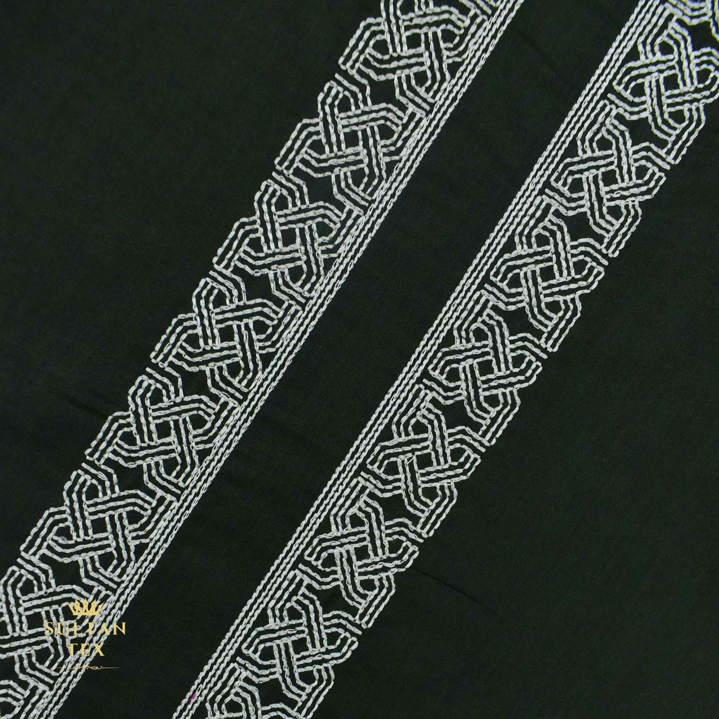 Rich Bottle Green Embroidered Kurta Pajama - SU-CC-078 - Unstitched