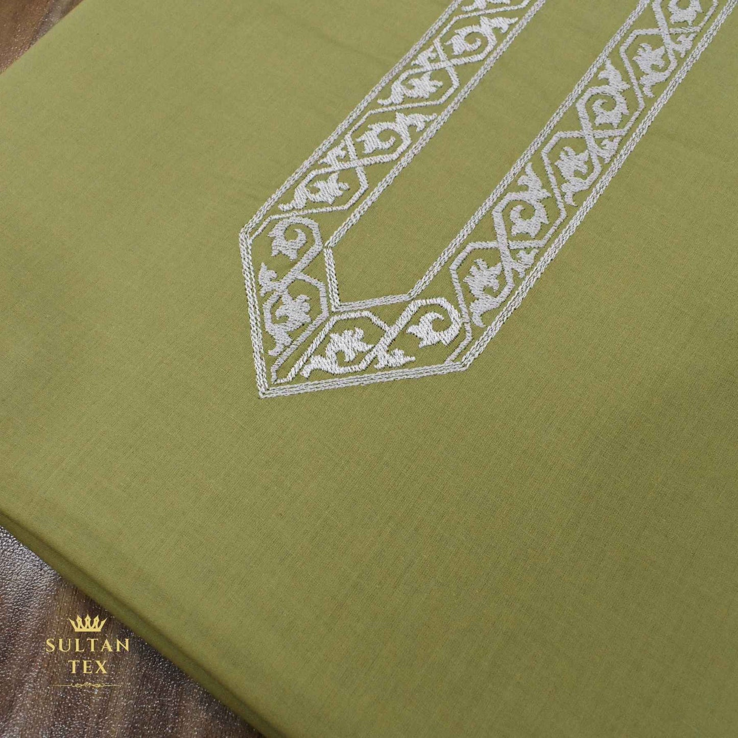 Vivid Mustard Embroidered Kurta Pajama - SU-CC-061 - Unstitched