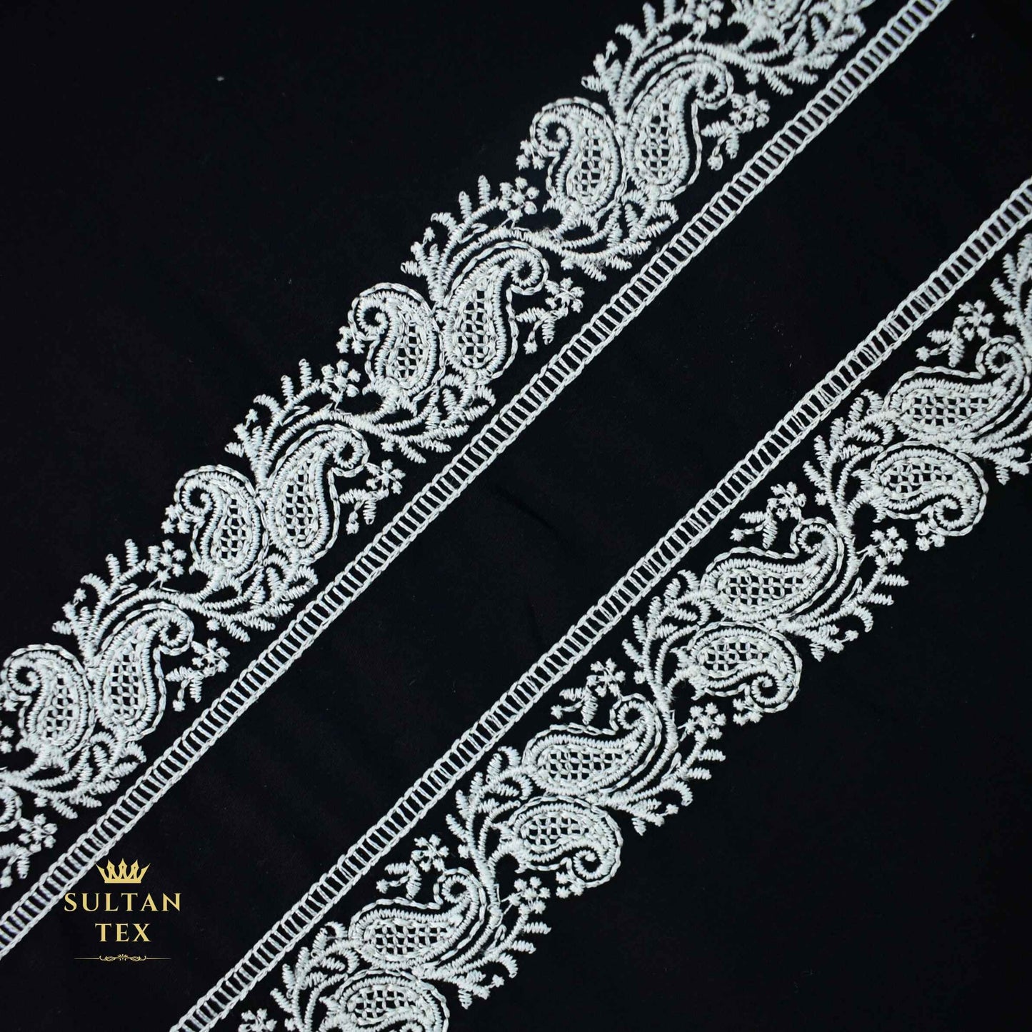 Elegant Black Embroidered Kurta Pajama - SU-CC-086 - Unstitched