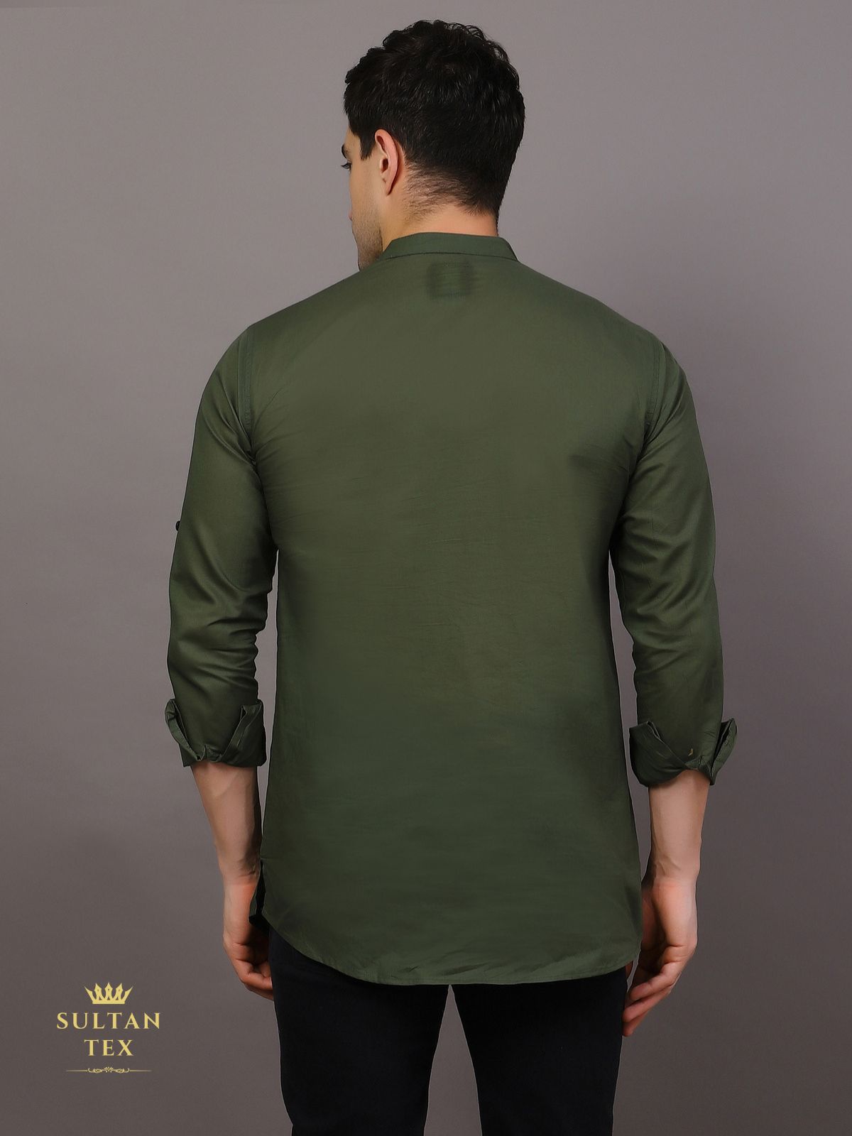 Short Kurta - Bottle Green - SU-SK-004